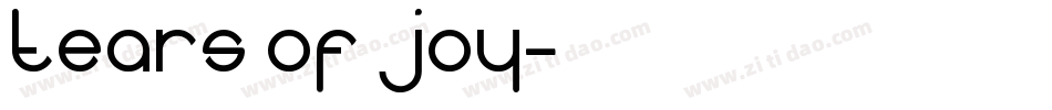 Tears Of Joy字体转换